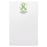 Lymphoma Butterfly Ribbon Custom Stationery