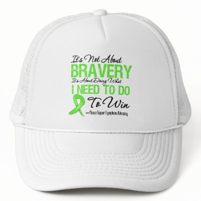 Lymphoma Cancer Battle Trucker Hats by cancerapparel