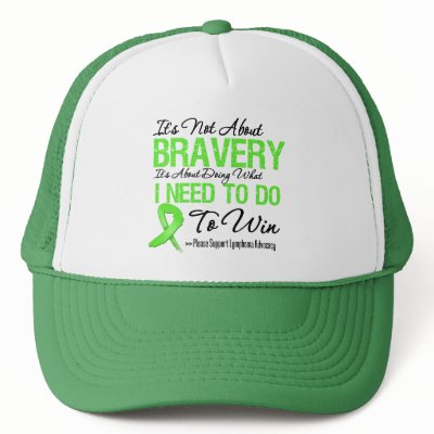 Lymphoma Cancer Battle Trucker Hats by cancerapparel