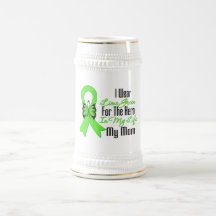 Lymphoma Cancer Ribbon My Hero My Mom Mugs