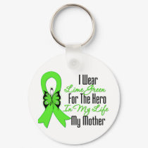 Lymphoma Cancer Ribbon My Hero My Mother keychains by cancerapparel Lymphoma Cancer Ribbon My Hero My Mother keychains