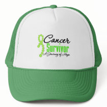 Lymphoma Cancer Survivor Awareness Journey Ribbon hats