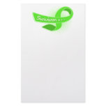 Lymphoma Cancer Survivor Ribbon Stationery Design