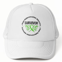 Lymphoma Cancer Survivor Tribal Ribbon hats