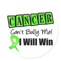 Lymphoma Cant Bully Me I Will Win Round Stickers