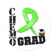 Lymphoma Chemo Grad Sticker