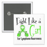 Lymphoma Cool Retro Fight Like a Girl buttons