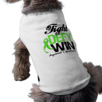 Lymphoma Fight Defy Win Dog Tshirt