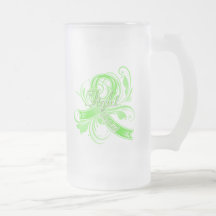 Lymphoma Fight Like a Girl Flourish Mug
