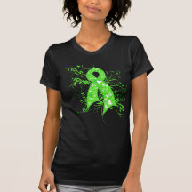 Lymphoma Floral Swirls Ribbon Tees