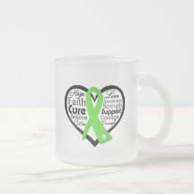 Lymphoma Heart Ribbon Collage Coffee Mugs