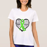 Lymphoma Heart Ribbon Collage t-shirts