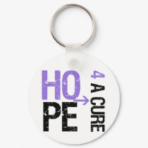 Lymphoma Hodgkin's HOPE FOR A CURE keychains