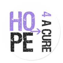 Lymphoma Hodgkin's HOPE FOR A CURE stickers