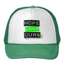 Lymphoma Hope Love Cure Hats
