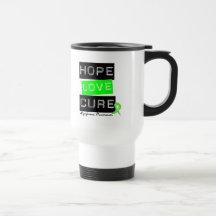Lymphoma Hope Love Cure Mugs