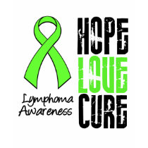 Lymphoma Hope Love Cure Ribbon t-shirts by giftsforawareness Lymphoma Hope Love Cure Ribbon t-shirts