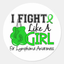 Lymphoma I Fight Like A Girl 15.5 Sticker