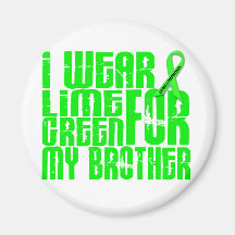 Lymphoma I WEAR LIME GREEN 16 Brother Refrigerator Magnet