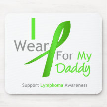 Lymphoma I Wear Lime Green For My Daddy Mouse Pads