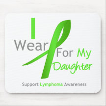 Lymphoma I Wear Lime Green For My Daughter Mouse Pads
