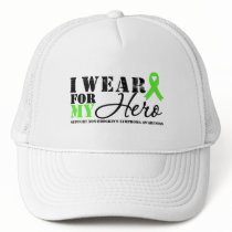 Lymphoma I Wear Lime Green For My Hero hats
