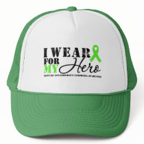 Lymphoma I Wear Lime Green For My Hero hats