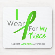 Lymphoma I Wear Lime Green For My Niece Mouse Pads