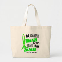 Lymphoma I Wear Lime Green For My Sister 37 Bag