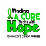 Lymphoma Lime Green HOPE 5 Non-Hodgkin's Post Cards