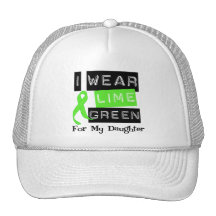 Lymphoma Lime Green Ribbon Daughter Mesh Hats