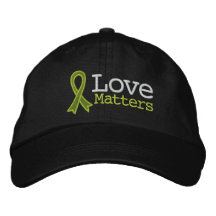 Lymphoma Love Matters Embroidered Baseball Caps