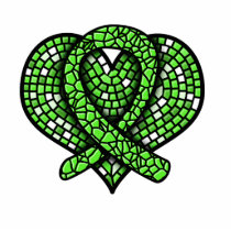 Lymphoma Mosaic Heart Ribbon Sculpture photo sculptures by giftsforawareness Lymphoma Mosaic Heart Ribbon Sculpture photo sculptures