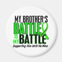 Lymphoma My Battle Too 1 Brother Refrigerator Magnet