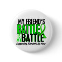 Lymphoma My Battle Too 1 Friend (Male) buttons by awarenessgifts Lymphoma My Battle Too 1 Friend (Male) buttons