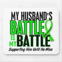 Lymphoma My Battle Too 1 Husband Mouse Pads