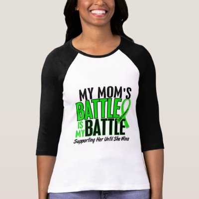Lymphoma My Battle Too 1 Mom Tee Shirts by awarenessgifts