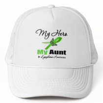 Lymphoma My Hero My Aunt hats by giftsforawareness Lymphoma My Hero My Aunt hats