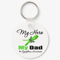 Lymphoma My Hero My Dad keychains by giftsforawareness Lymphoma My Hero My Dad keychains