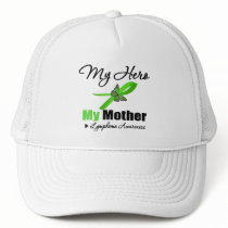 Lymphoma My Hero My Mother hats by giftsforawareness Lymphoma My Hero My Mother hats