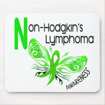 Lymphoma Non-Hodgkins BUTTERFLY 3.1 Mouse Pads