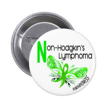 Lymphoma Non-Hodgkins BUTTERFLY 3.1 Pin