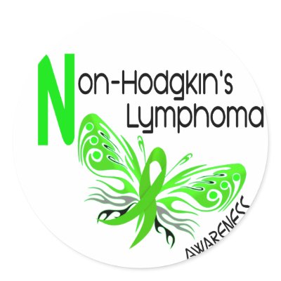 Lymphoma Non-Hodgkins BUTTERFLY 3.1 Sticker