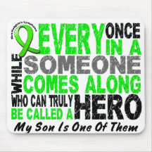 Lymphoma Non-Hodgkins HERO COMES ALONG 1 Son Mouse Pads