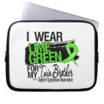 Lymphoma Ribbon For My Twin Brother Laptop Sleeves