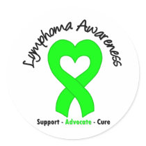Lymphoma Ribbon stickers