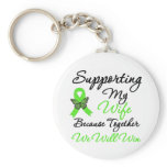 Lymphoma Support (Wife) Keychains