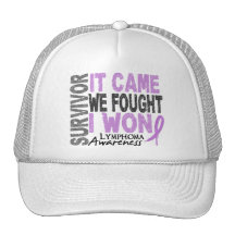 Lymphoma Survivor It Came We Fought I Won Trucker Hat