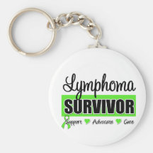 Lymphoma Survivor Key Chain