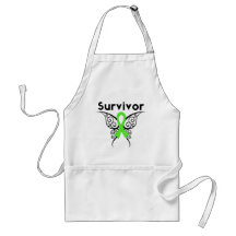 Lymphoma Survivor Tribal Butterfly Aprons